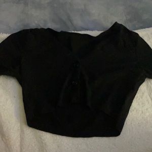 Buttoned up crop top